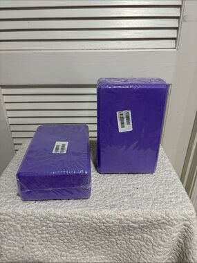 Purple Foam Yoga Blocks - Set of 2